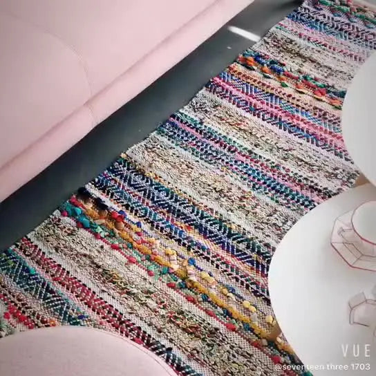 Tapis en coton tissé à la main - e-thnic