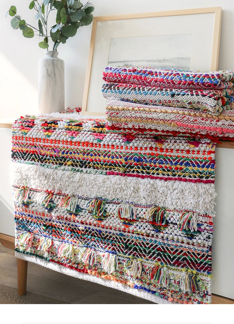 Tapis en coton tissé à la main - e-thnic