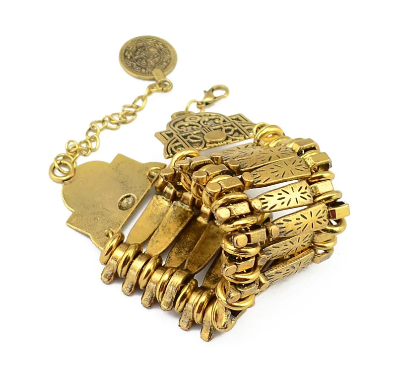 Bracelet métallique tribal ethnique - e-thnic