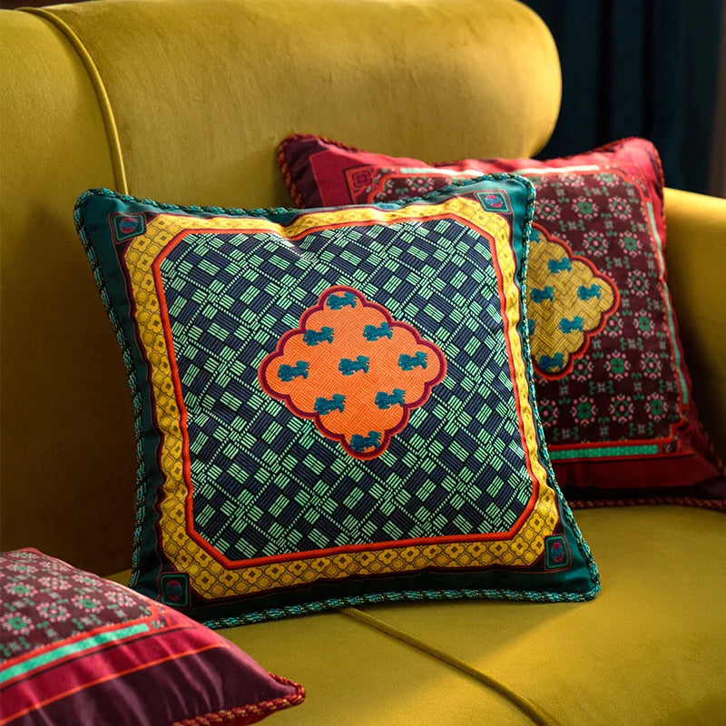 Housse de coussin ethnique, Dynastie Tang - e-thnic