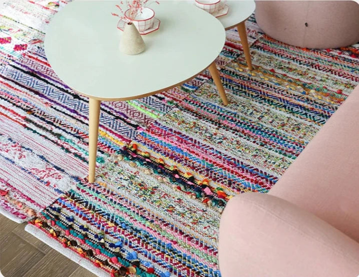 Tapis en coton tissé à la main - e-thnic