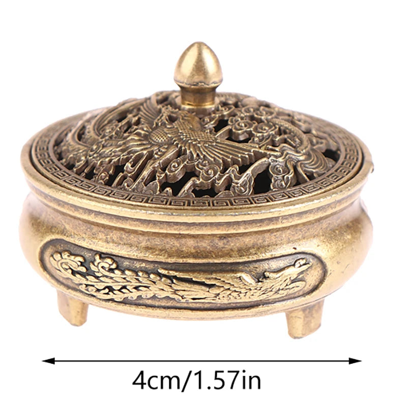 Brûleur d'encens de poche en laiton antique - e-thnic