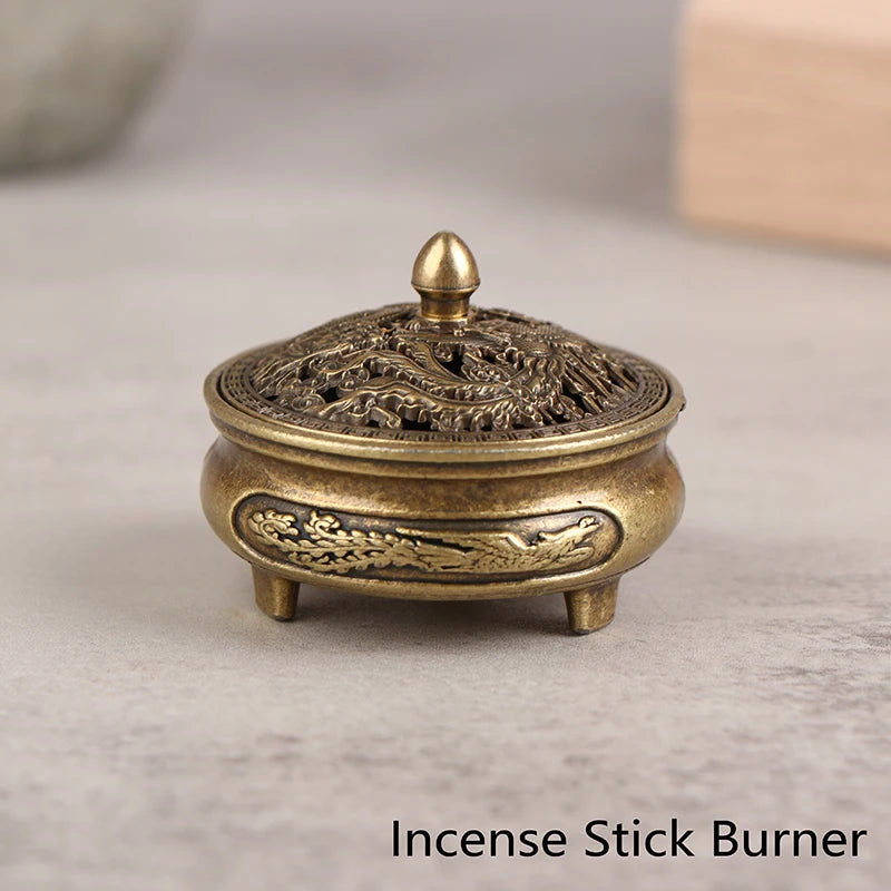 Brûleur d'encens de poche en laiton antique - e-thnic