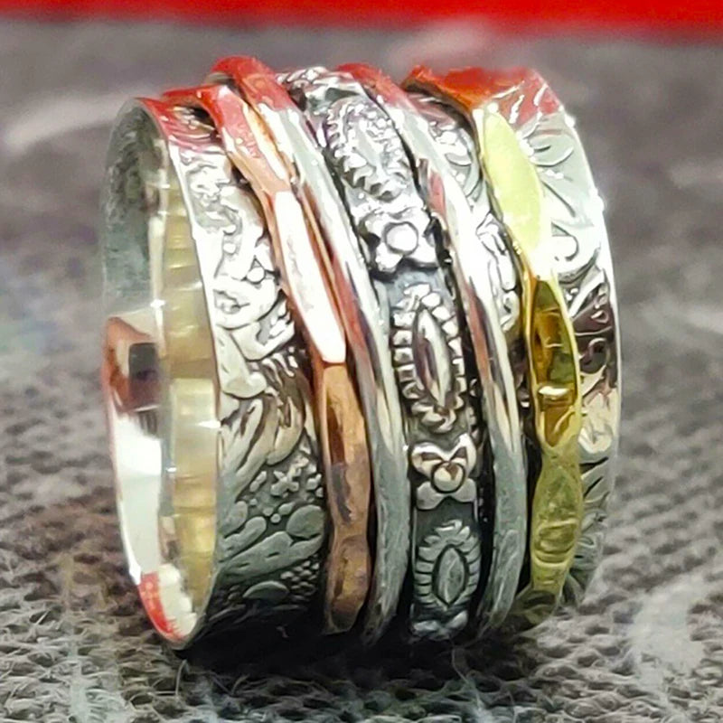 Bague rétro avec motif unique - e-thnic