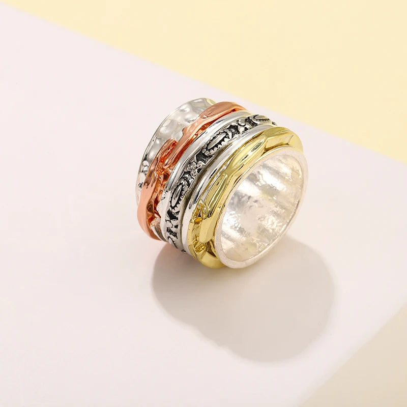 Bague rétro avec motif unique - e-thnic