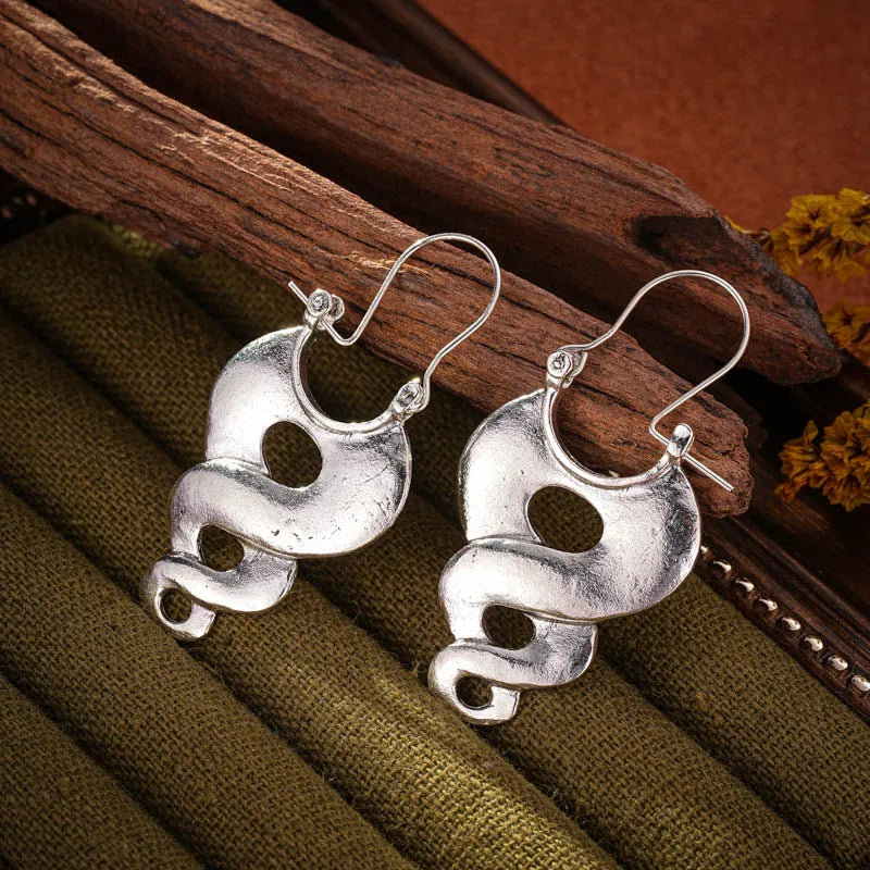 Boucles d'oreilles tribales en forme de spirale - e-thnic