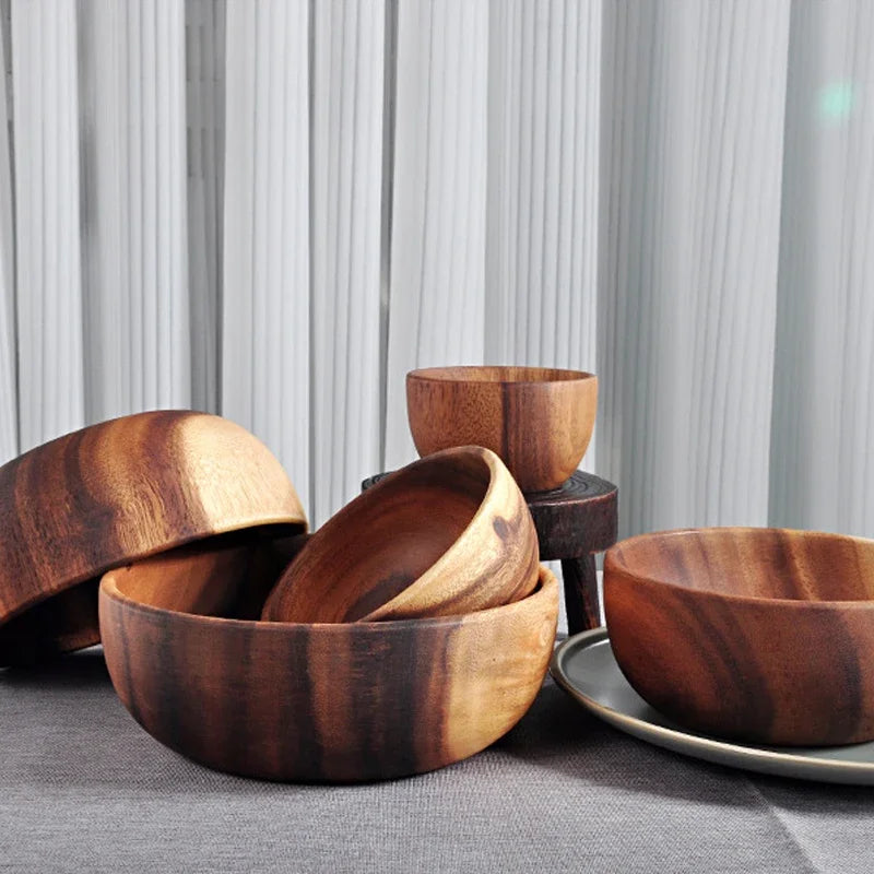 Grand bol en bois d'Acacia - e-thnic