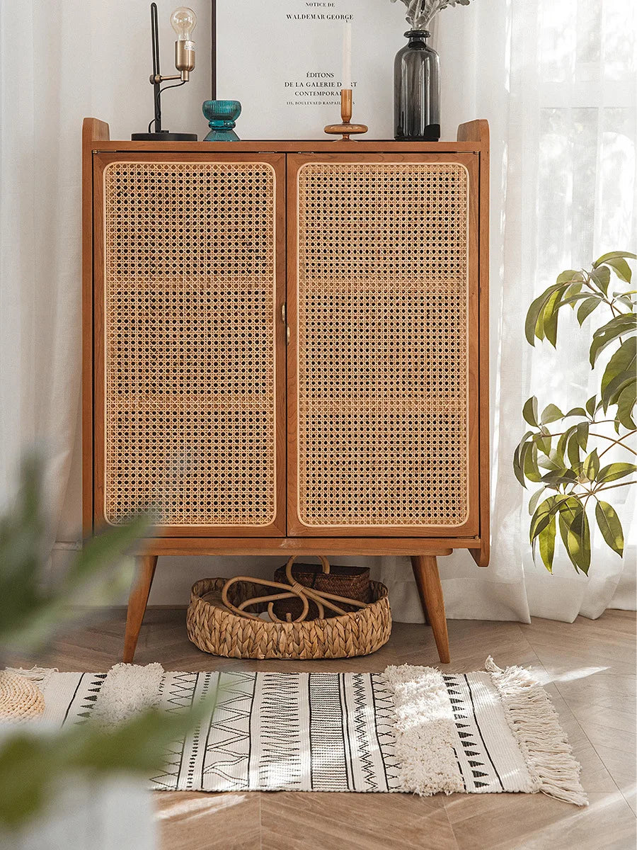 Tapis nordic fait main avec franges - e-thnic