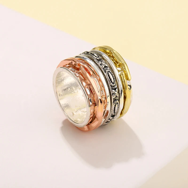 Bague rétro avec motif unique - e-thnic