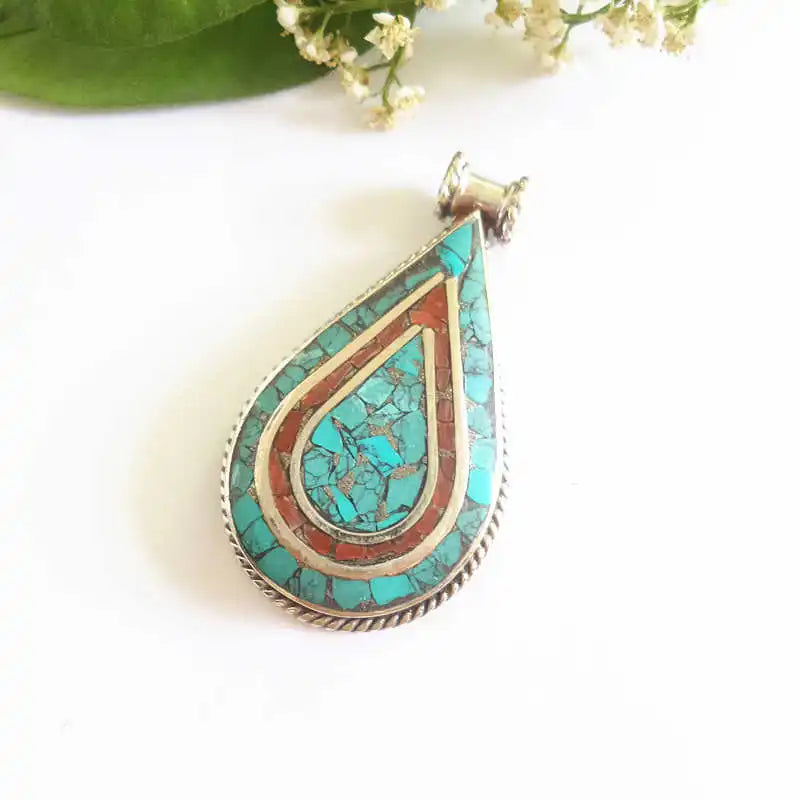 Pendentif en cuivre originaire du Népal - e-thnic