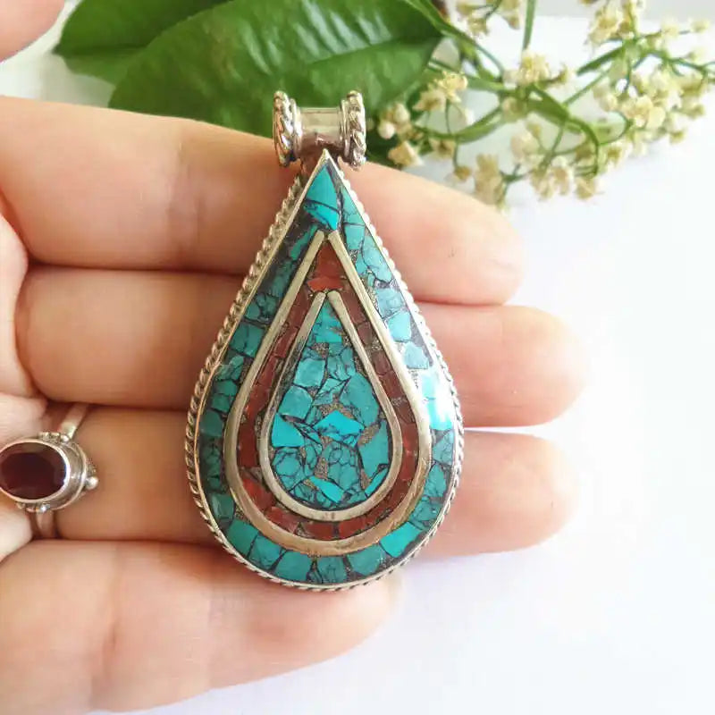 Pendentif en cuivre originaire du Népal - e-thnic