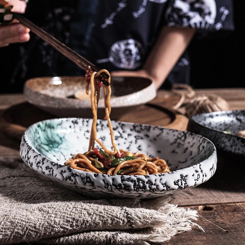 Assiette en céramique de haute qualité – Style Japonais - e-thnic