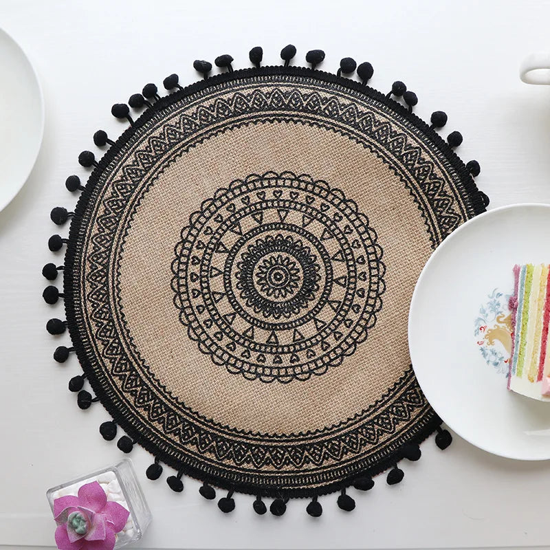 Set de table fait main – Tissé à la main, antidérapant - e-thnic