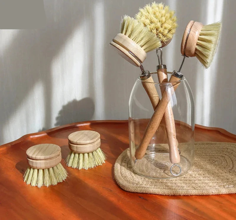 Brosse de nettoyage en bois de bambou - e-thnic