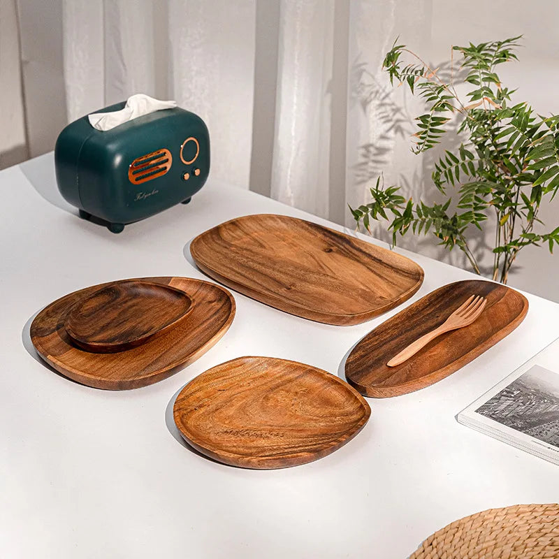 Assiettes en bois massif - e-thnic