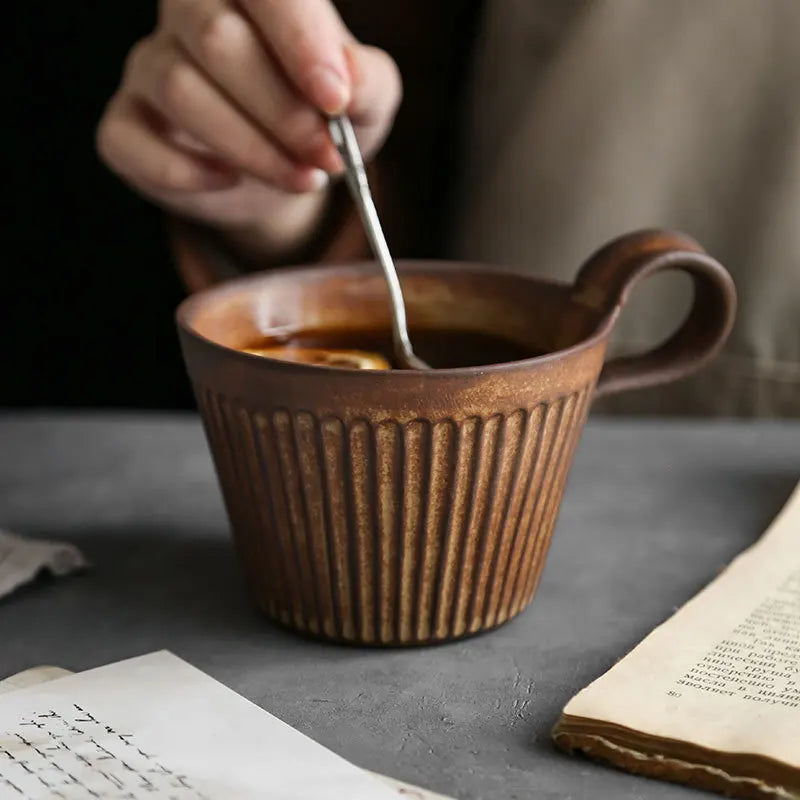 Tasse à café en céramique faite à la main - e-thnic