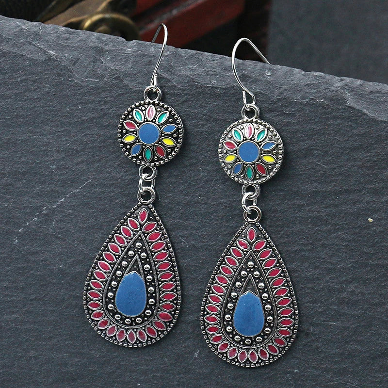 Boucles d'oreilles colorées en émail - e-thnic