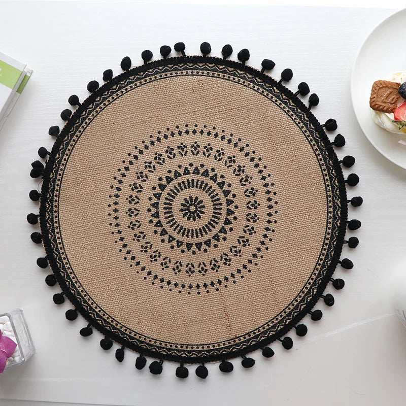 Set de table fait main – Tissé à la main, antidérapant - e-thnic