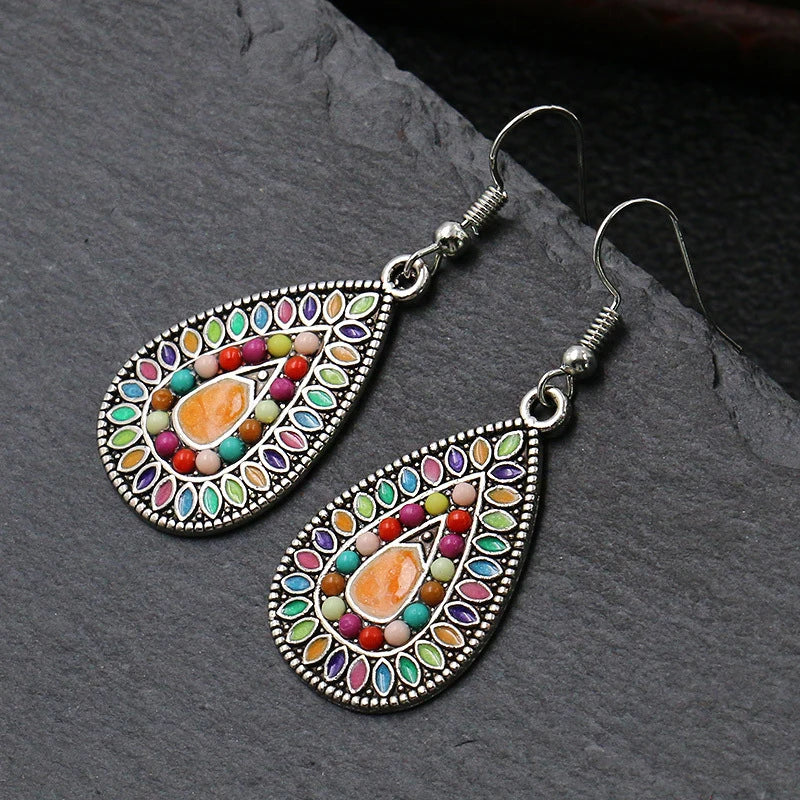 Boucles d'oreilles colorées en émail - e-thnic