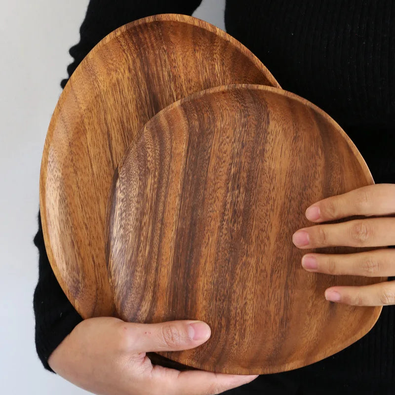 Assiettes en bois massif - e-thnic