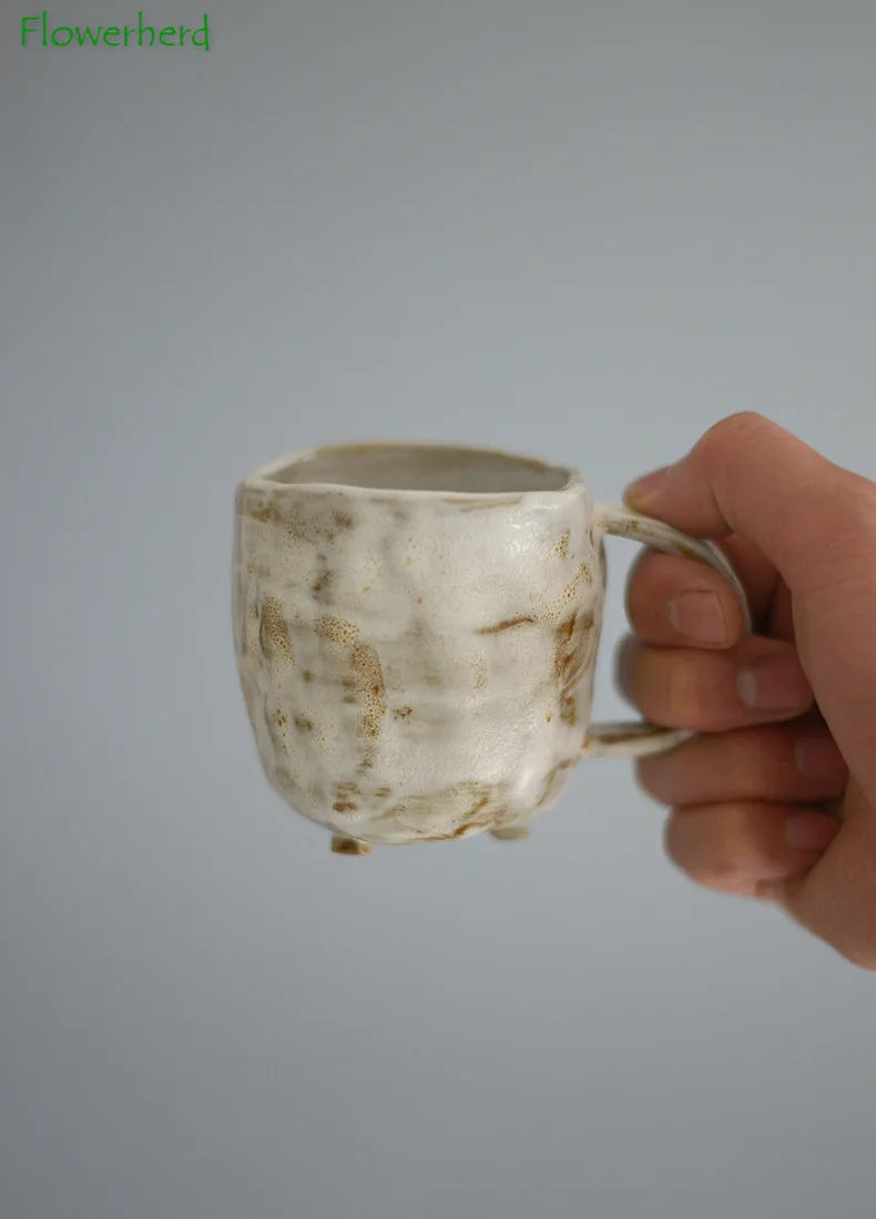 Tasse à café en céramique brute faite à la main - e-thnic