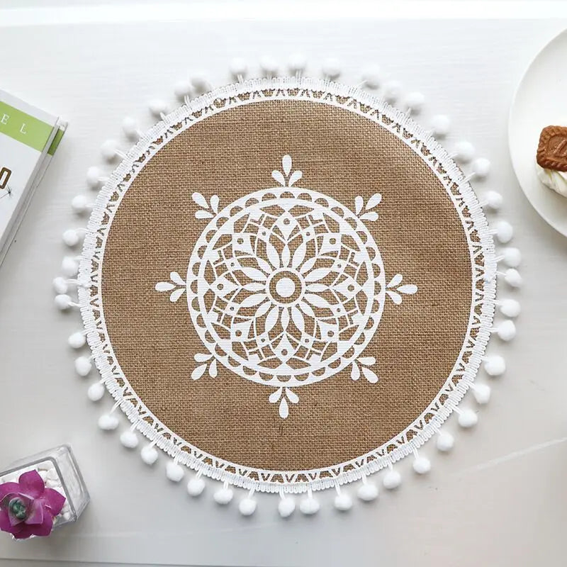 Set de table fait main – Tissé à la main, antidérapant - e-thnic