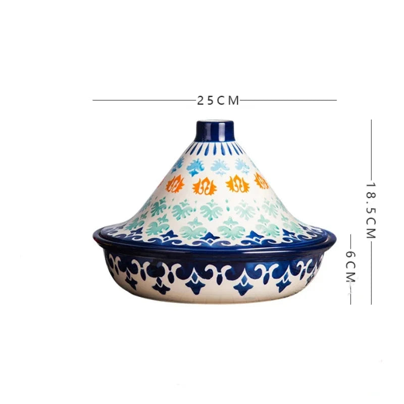 Tajine marocain en céramique fait à la main - e-thnic