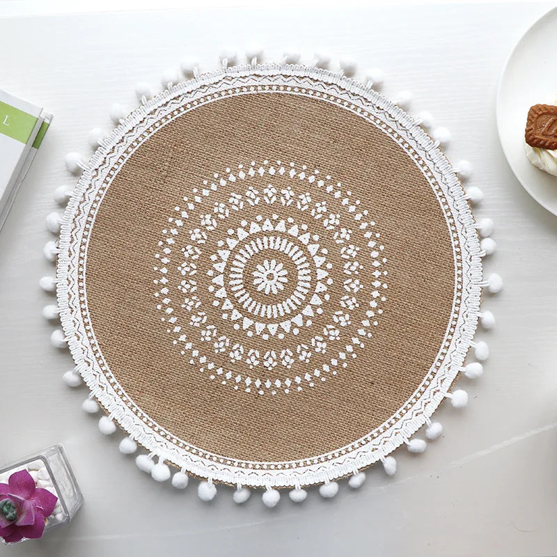 Set de table fait main – Tissé à la main, antidérapant - e-thnic