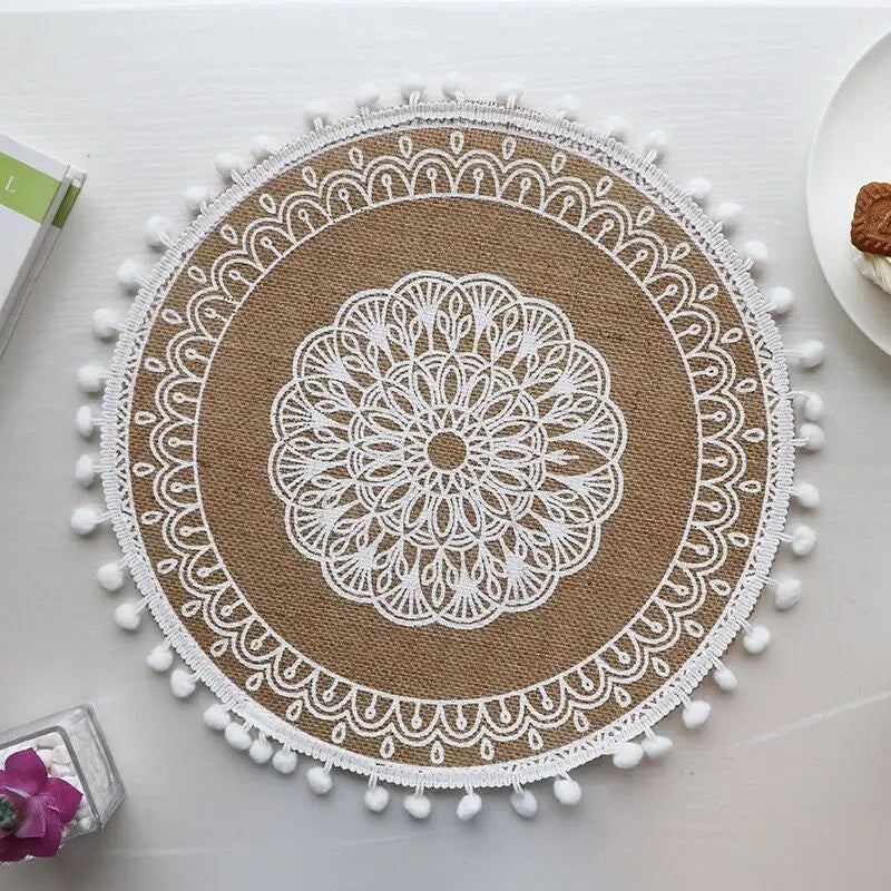 Set de table fait main – Tissé à la main, antidérapant - e-thnic