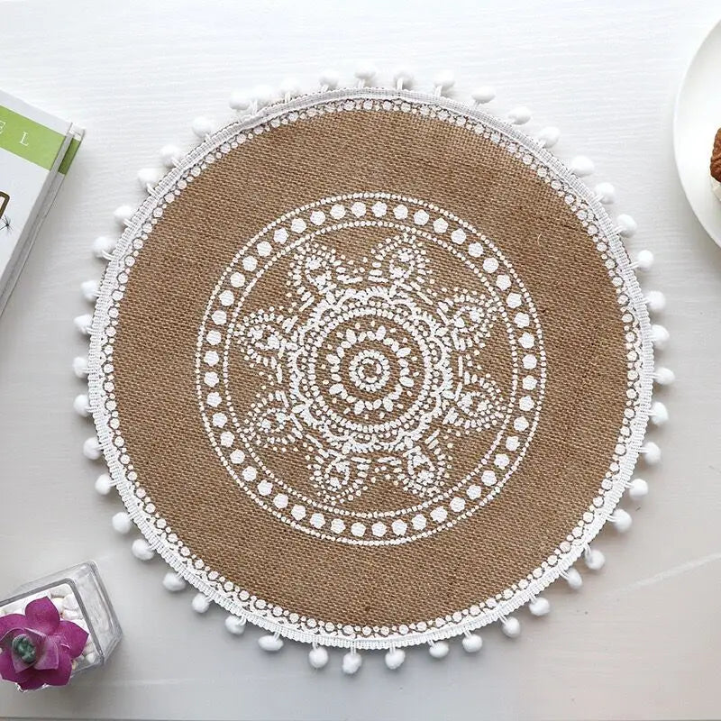 Set de table fait main – Tissé à la main, antidérapant - e-thnic
