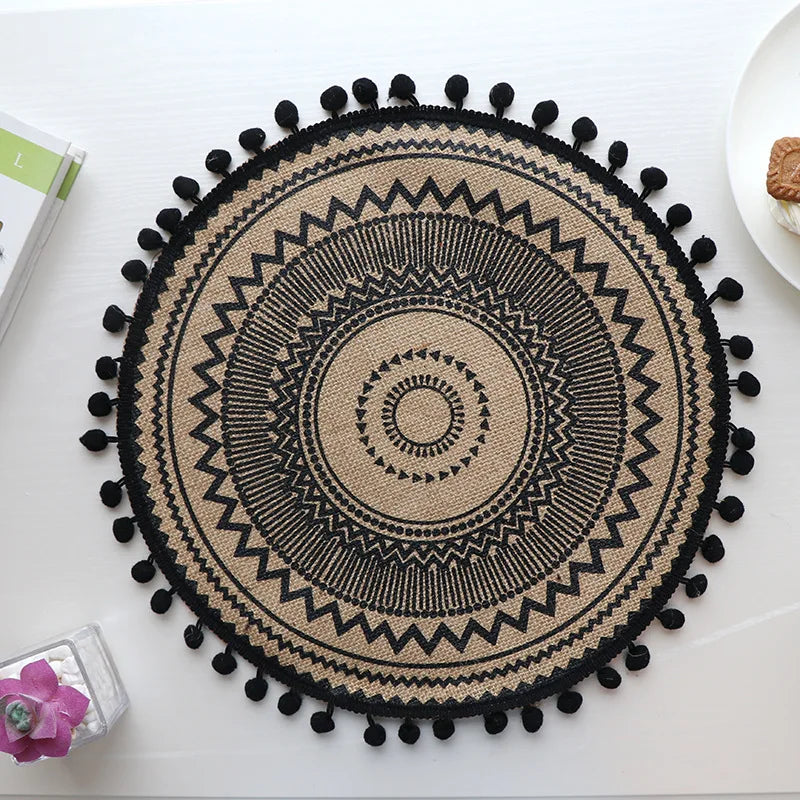 Set de table fait main – Tissé à la main, antidérapant - e-thnic
